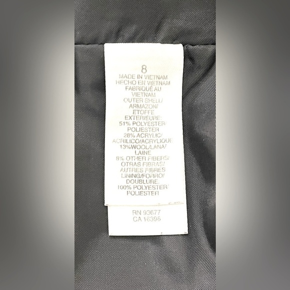 Liz Claiborne Plaid Mini Skirt Size 8 Black Gray Front Patch Pockets Lined Short - Picture 6 of 7